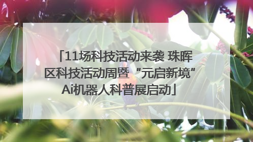 11场科技活动来袭 珠晖区科技活动周暨“元启新境”Ai机器人科普展启动